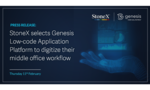 StoneX selects Genesis Low-code Application Platform to digitize their middle office workflows