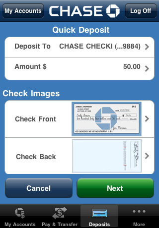 Chase Mobile is Inuitive